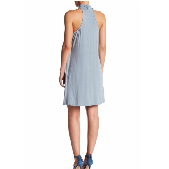 Soprano Halter Dress in Washed Blue - Picture 2 of 2